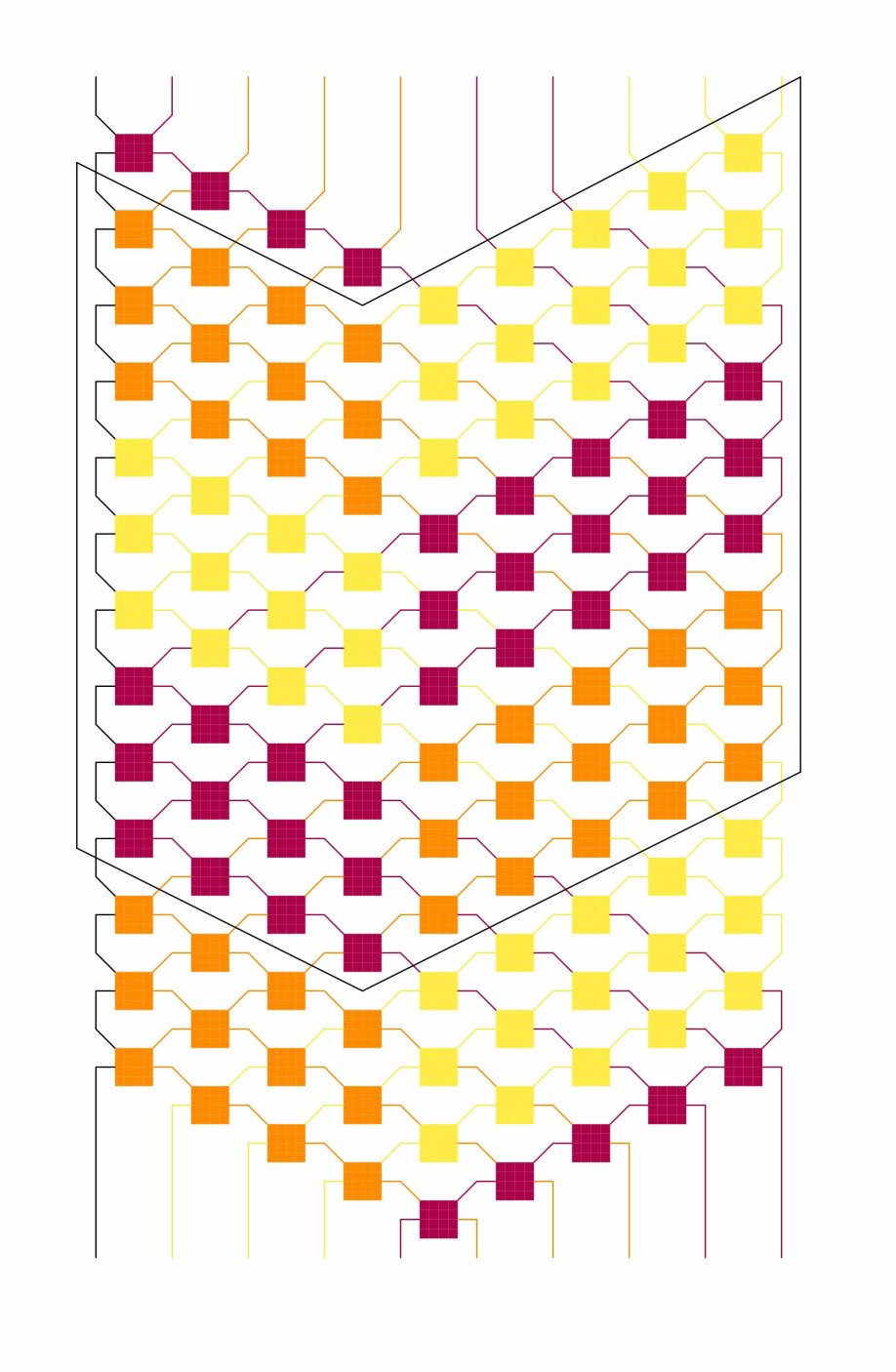 3-Colored stripes pattern