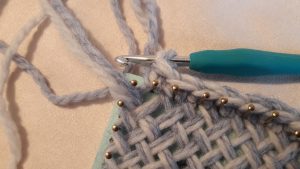 The last stitch before corner C