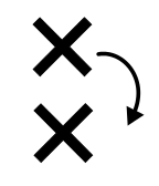 Startstokje symbool versie patroon links naar rechts