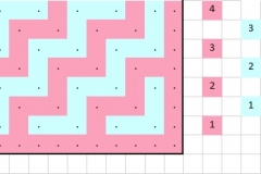 Pattern chart for row 3b (front)