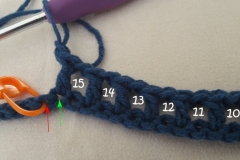 Hal Cal  practice piece row 1a - color 1 checkpoint - 15 squares done