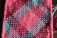 Thinner yarn, double strands, continuous strand