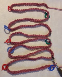 The chain with stitchmarkers